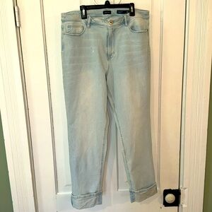 J. Jill High-Rise Denim Cuffed Crops, 12 tall